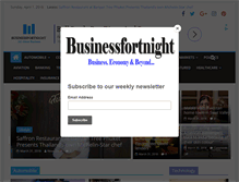 Tablet Screenshot of businessfortnight.com